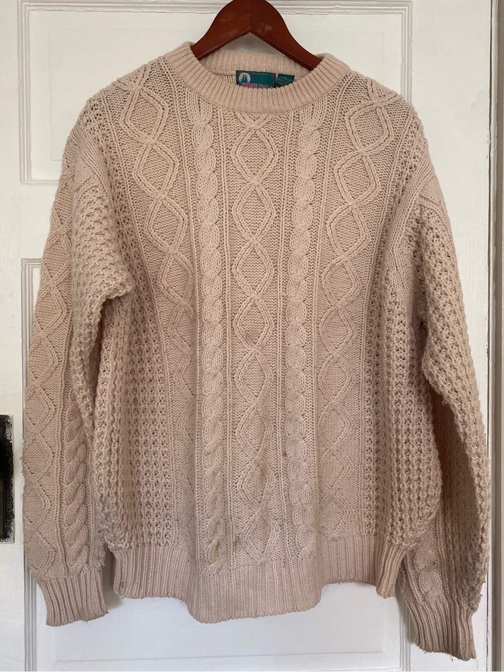 Vintage Cable-knit Fisherman Sweater